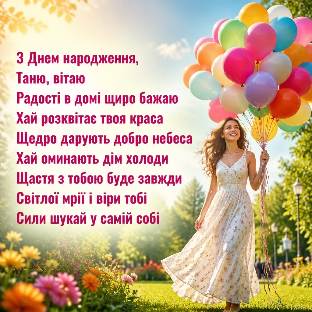 з днем народження таня