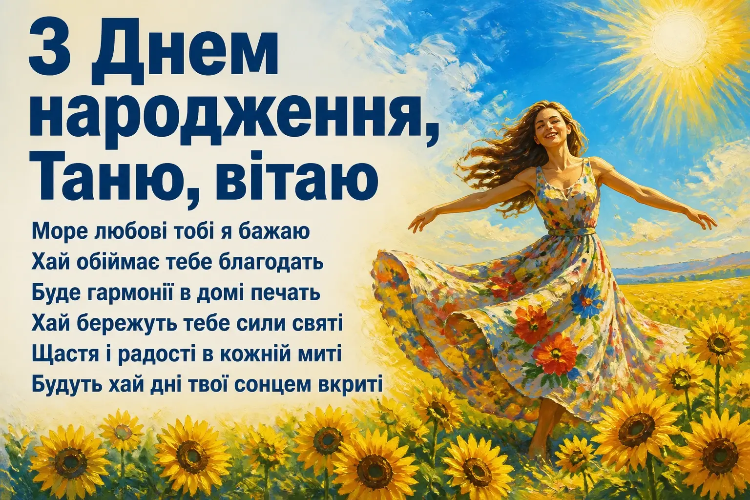 з днем народження таня