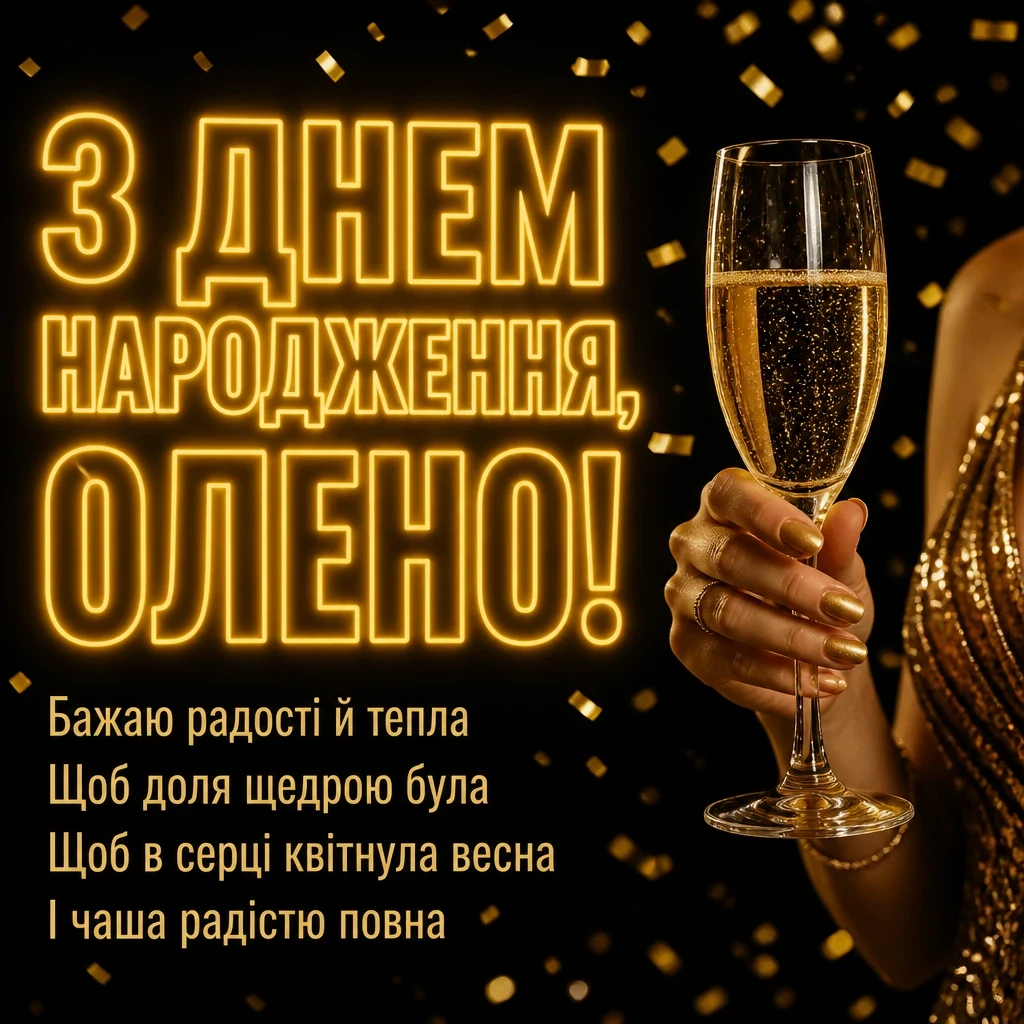 з днем народження олена