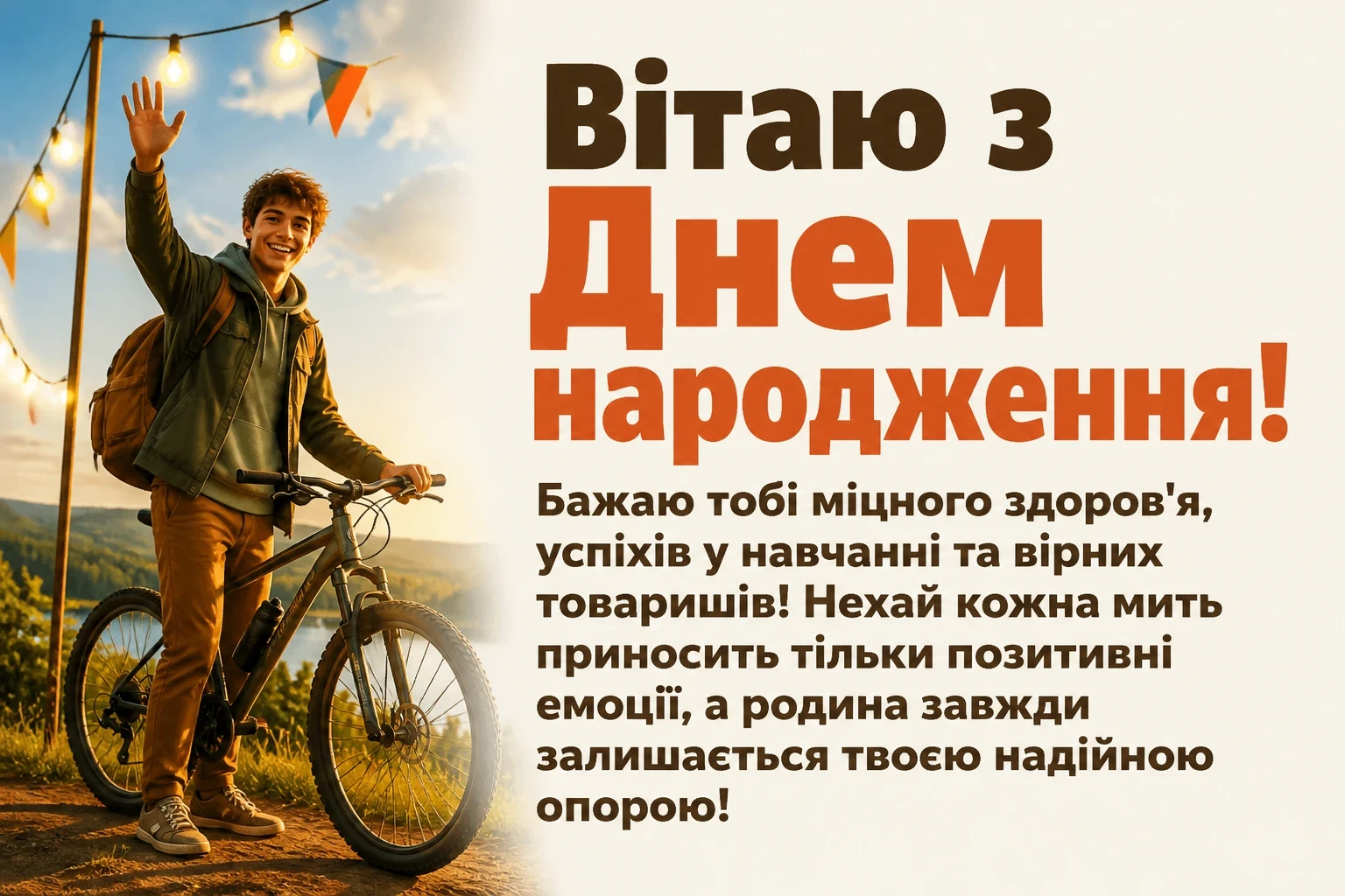 зворушливе привітання з днем народження племіннику