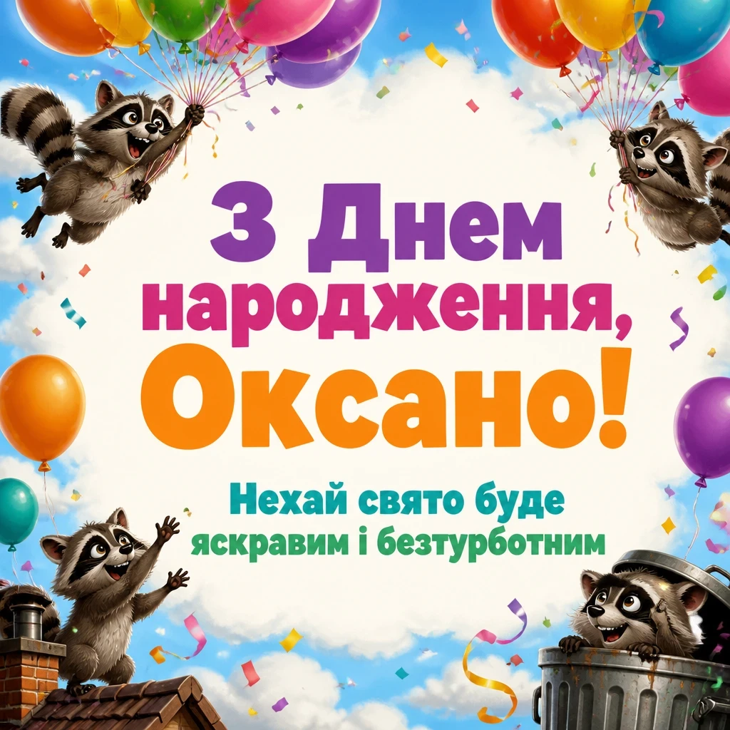 з днем народження оксана