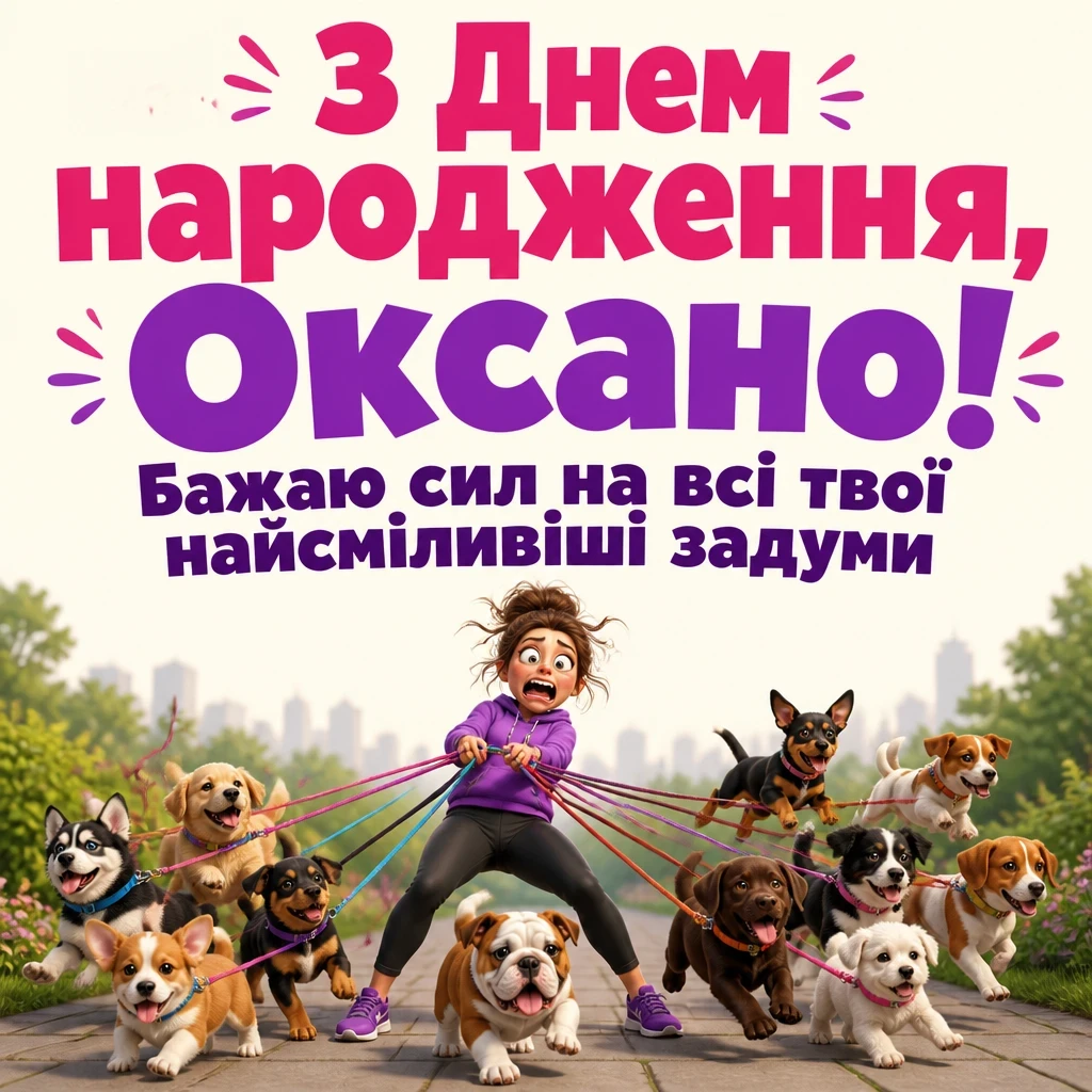 з днем народження оксана