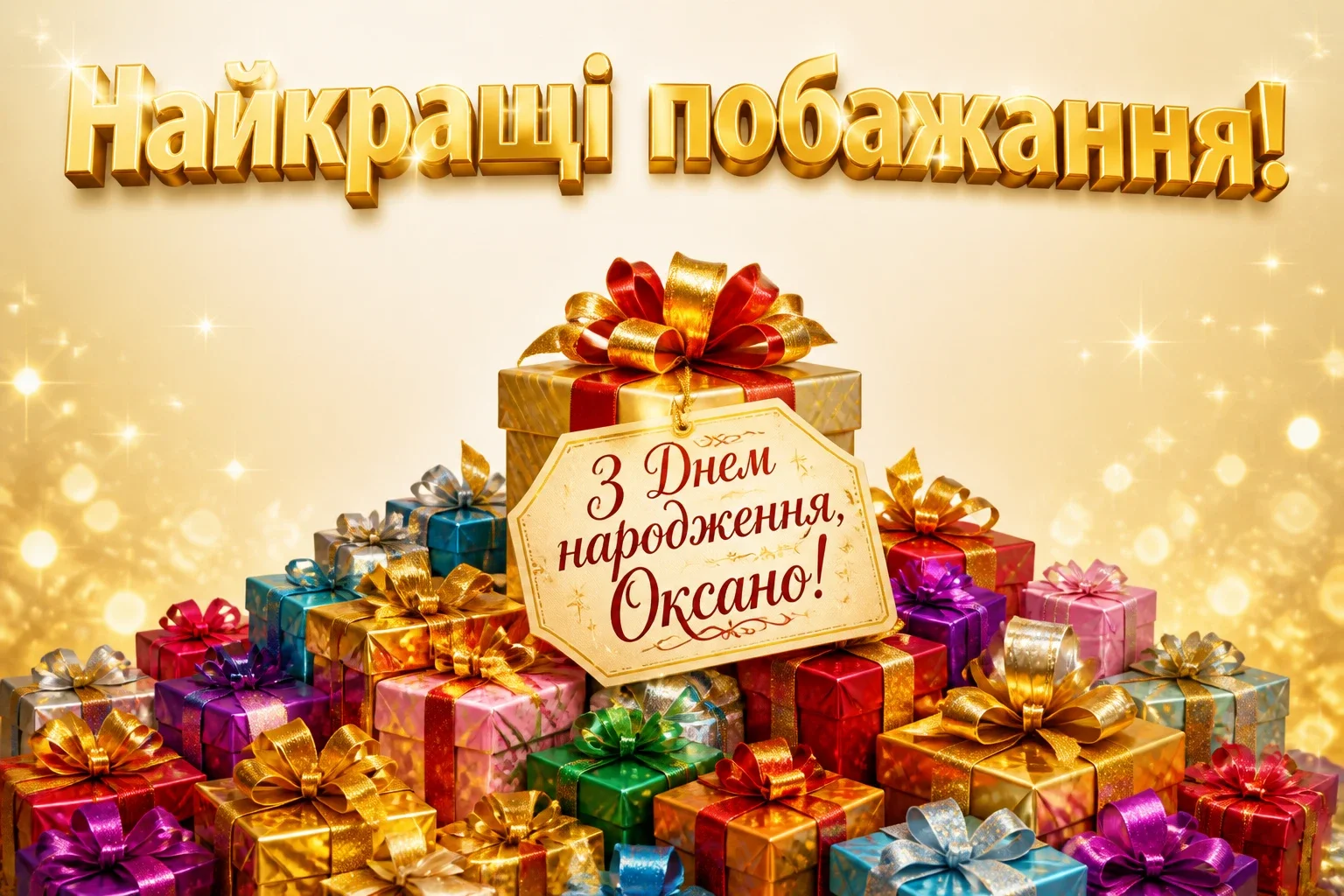 з днем народження оксана