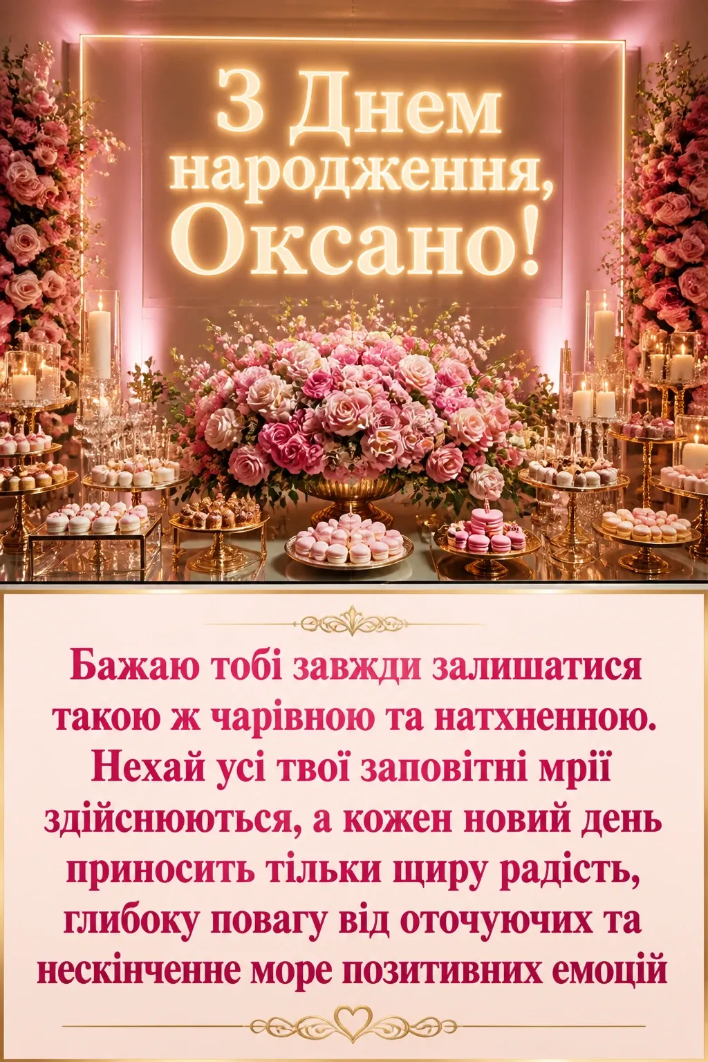 з днем народження оксана