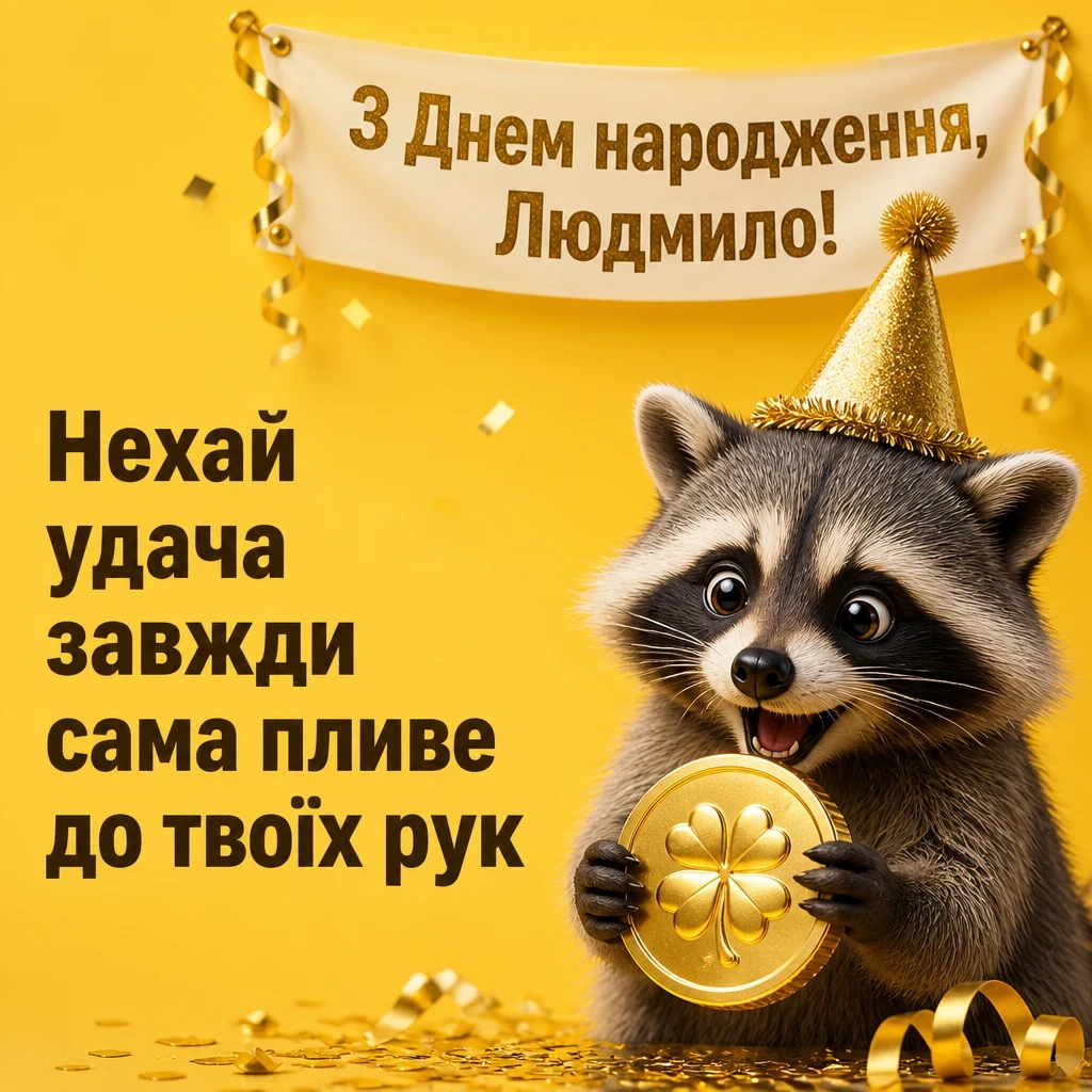 з днем народження людмила