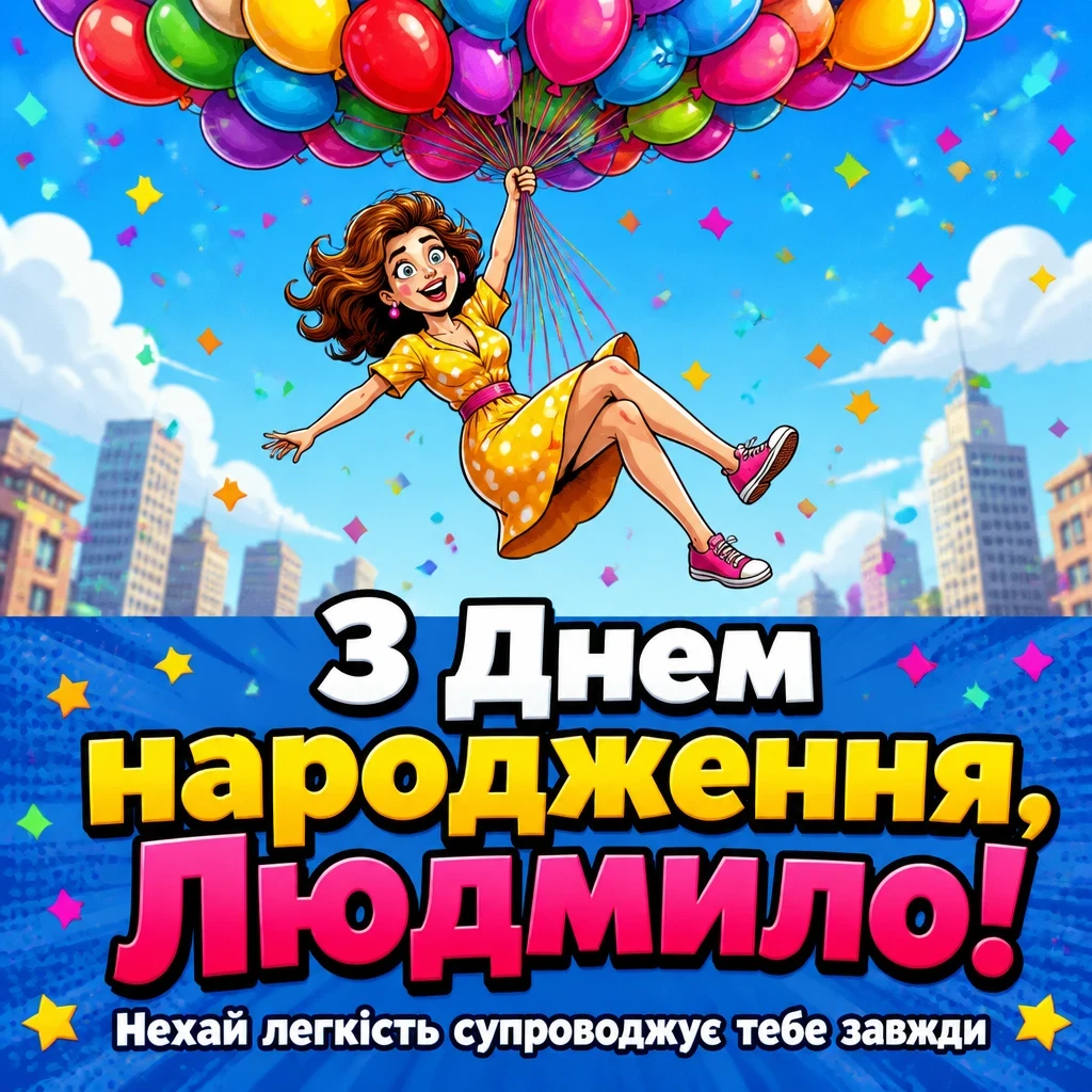 з днем народження людмила