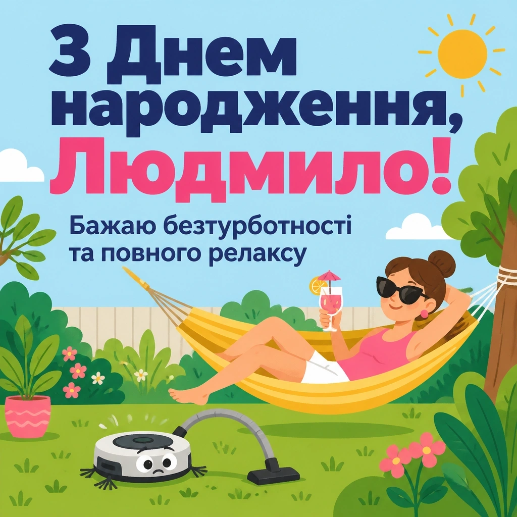 з днем народження людмила