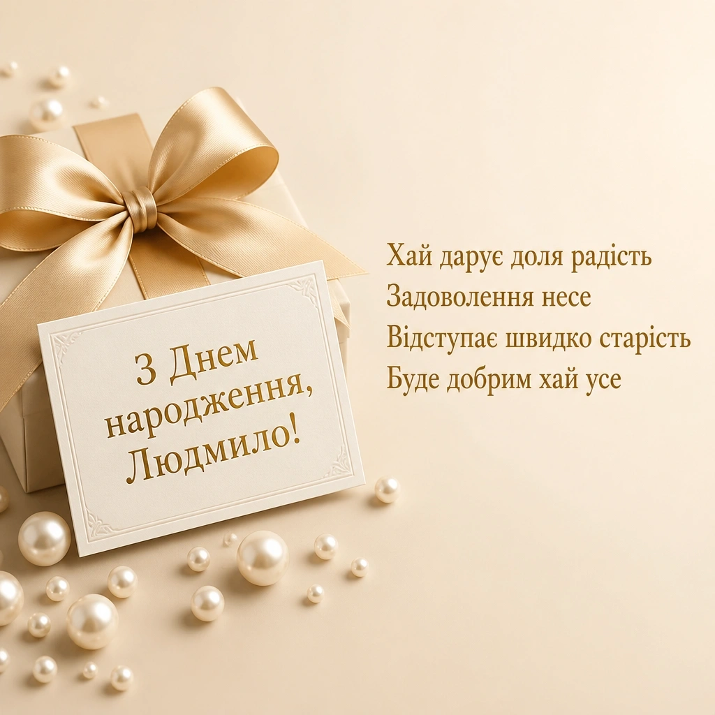 з днем народження людмила