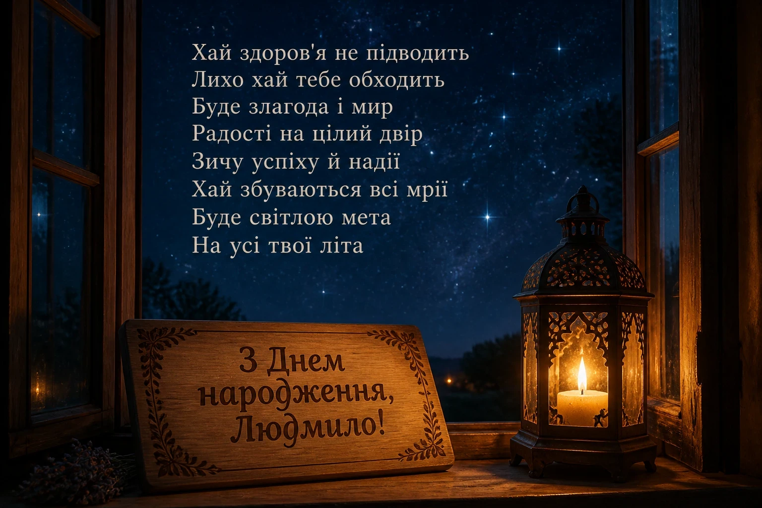 з днем народження людмила