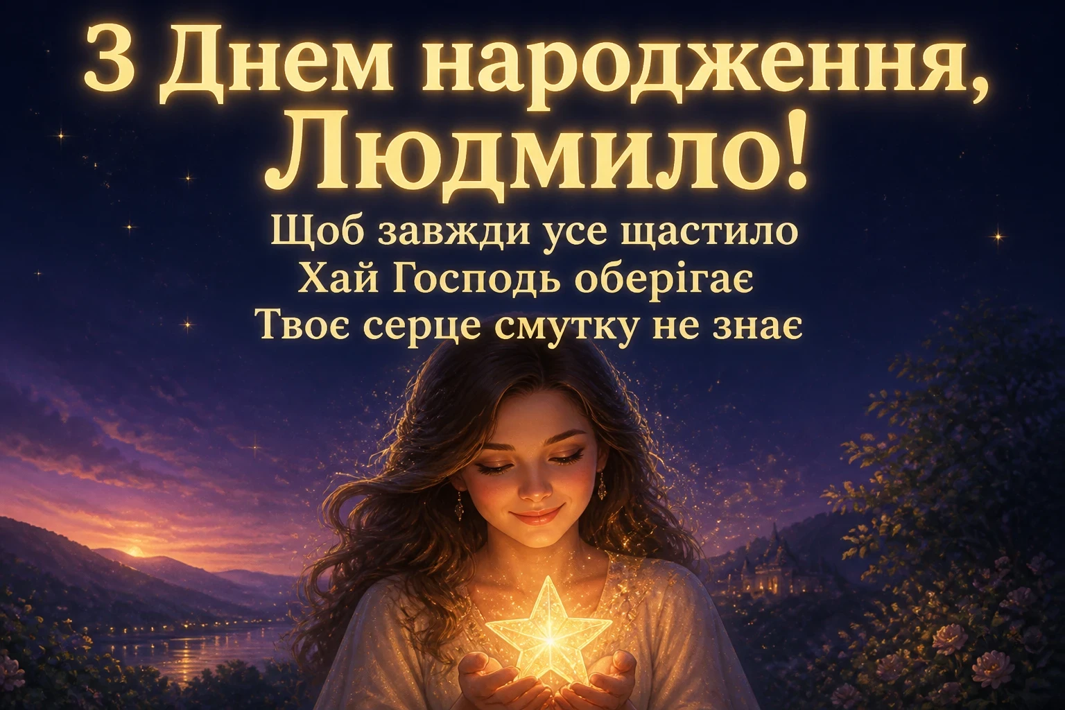 з днем народження людмила