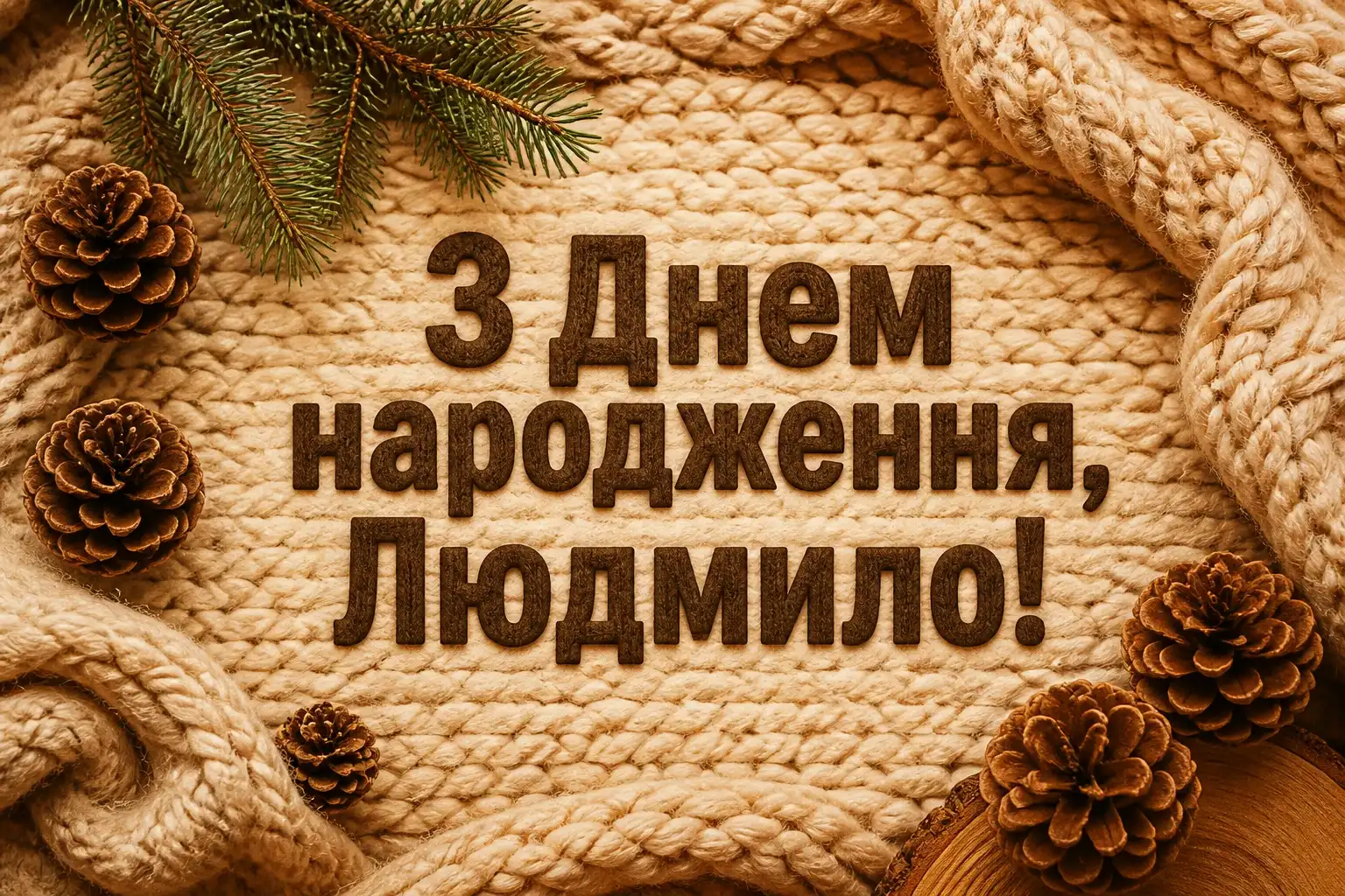 з днем народження людмила