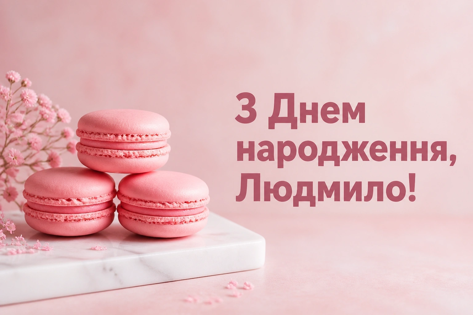 з днем народження людмила