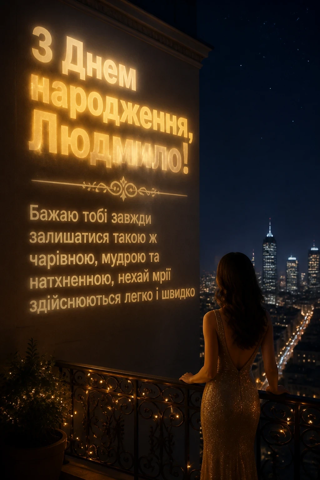 з днем народження людмила