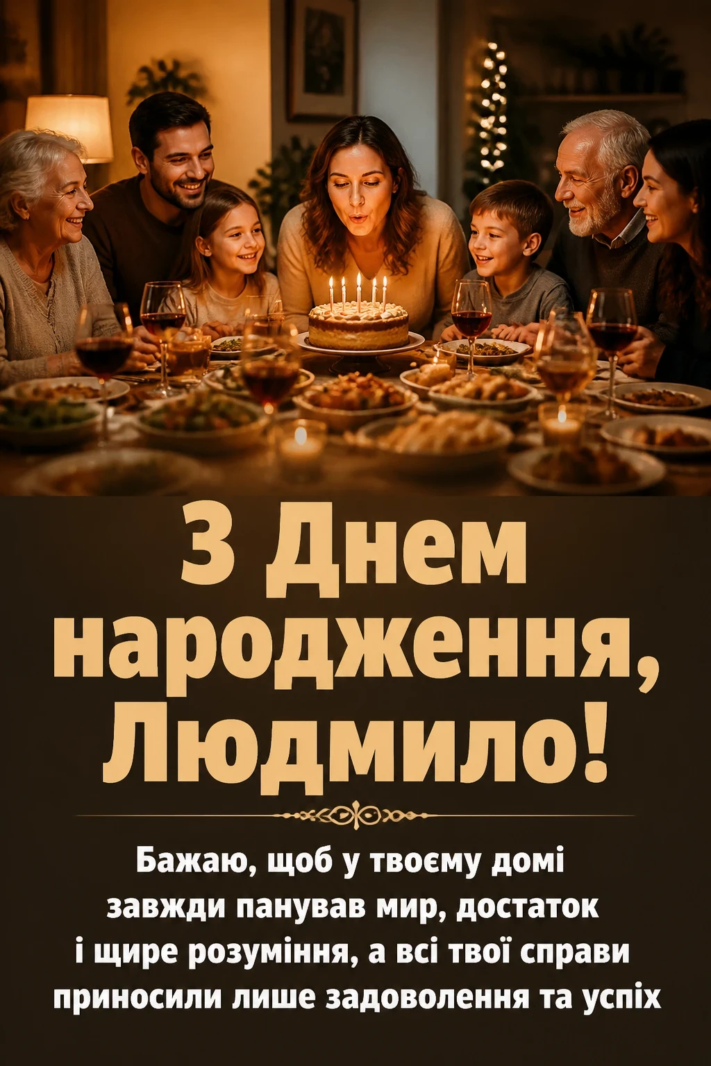 з днем народження людмила