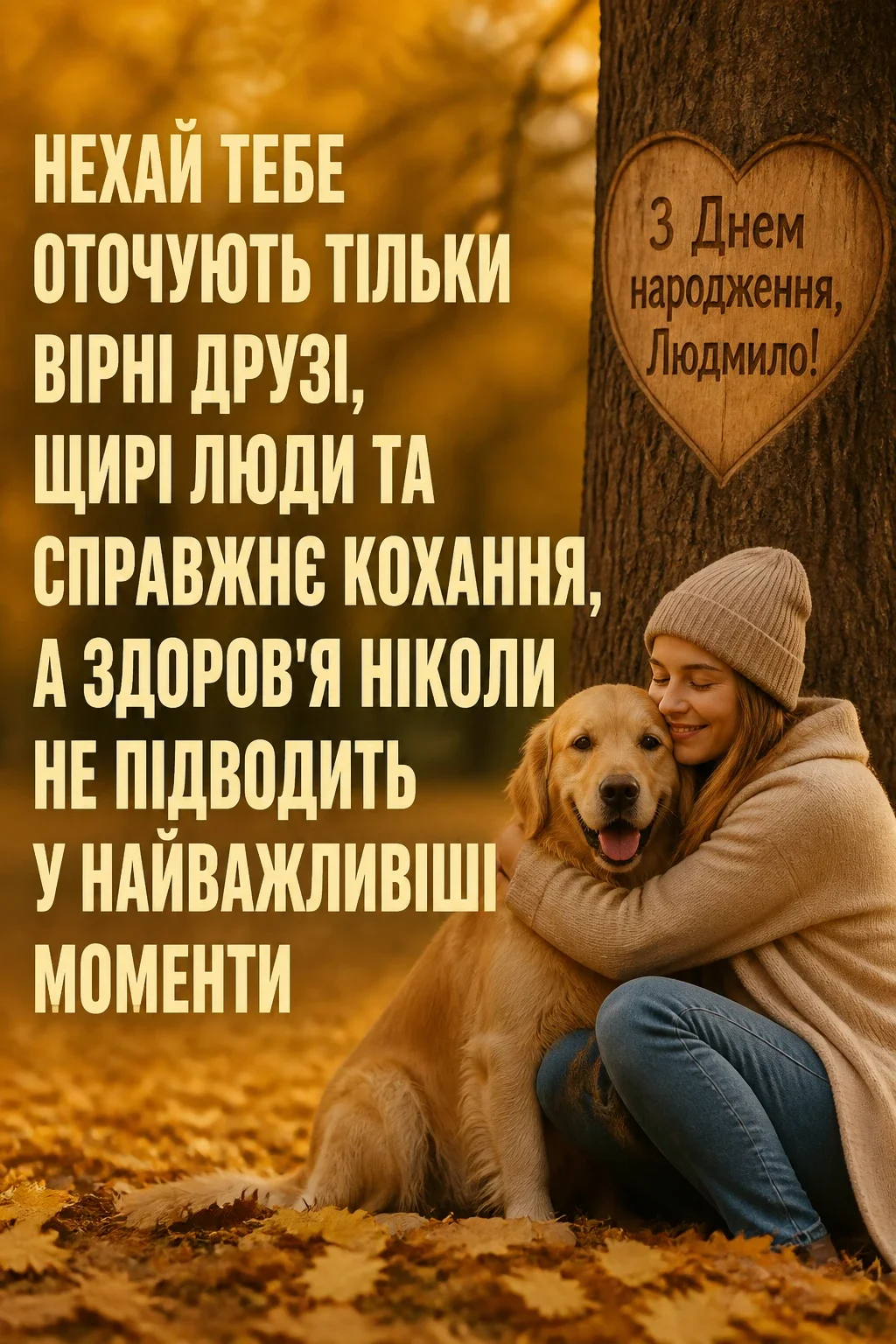 з днем народження людмила