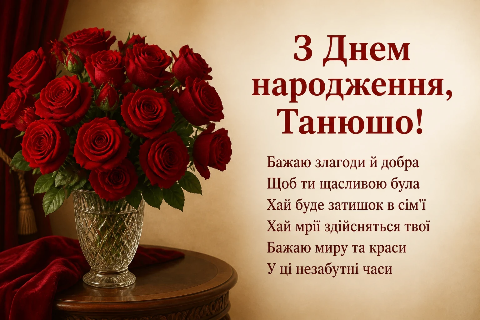 танюша з днем народження