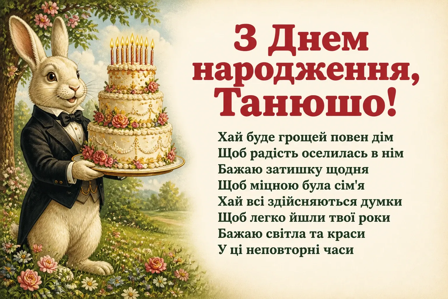 танюша з днем народження