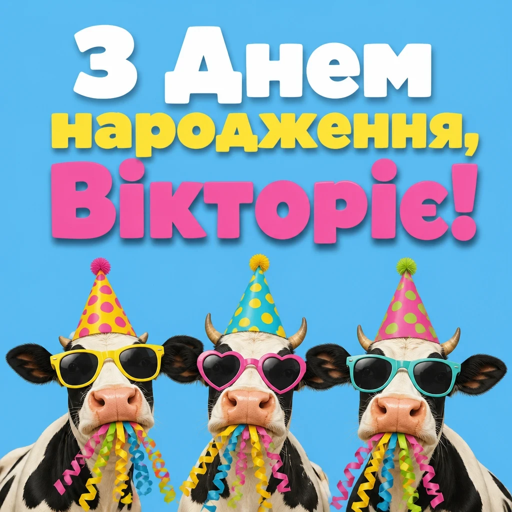 з днем народження вікторія