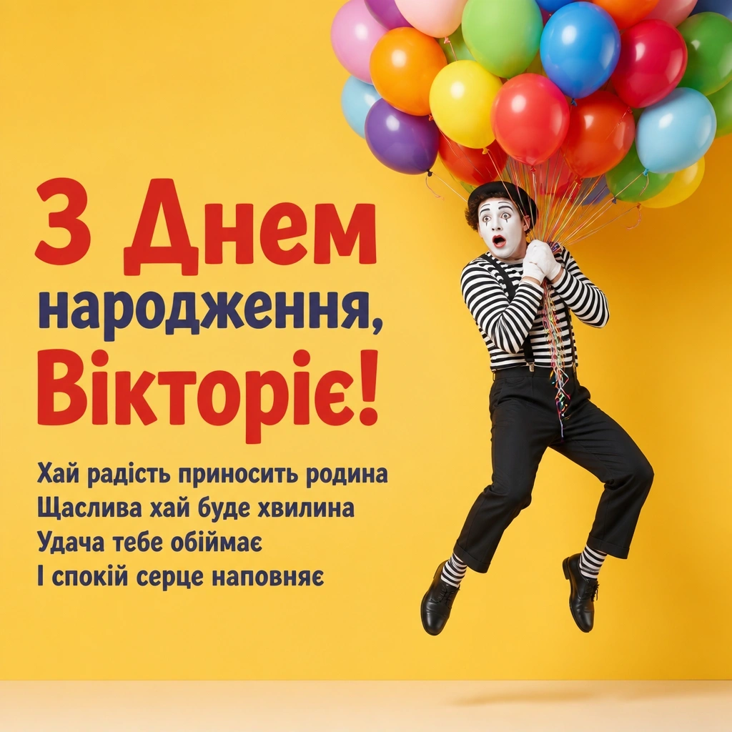 з днем народження вікторія