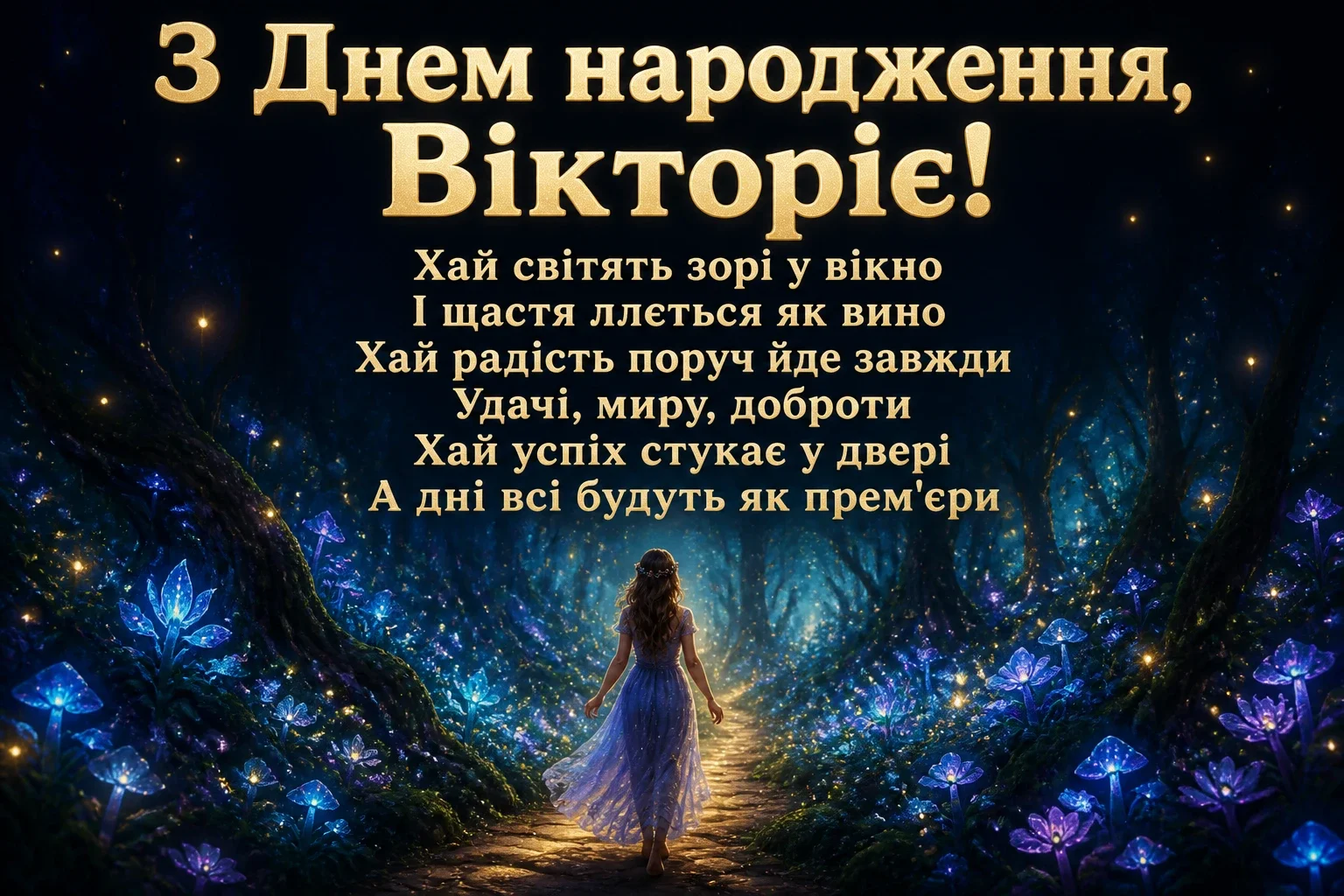 з днем народження вікторія