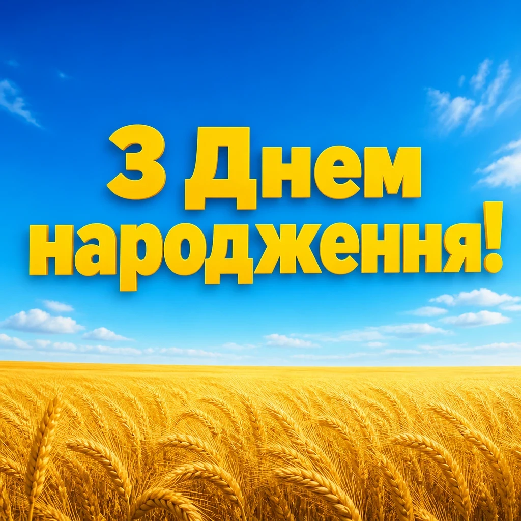 короткі привітання з днем народження мирного неба