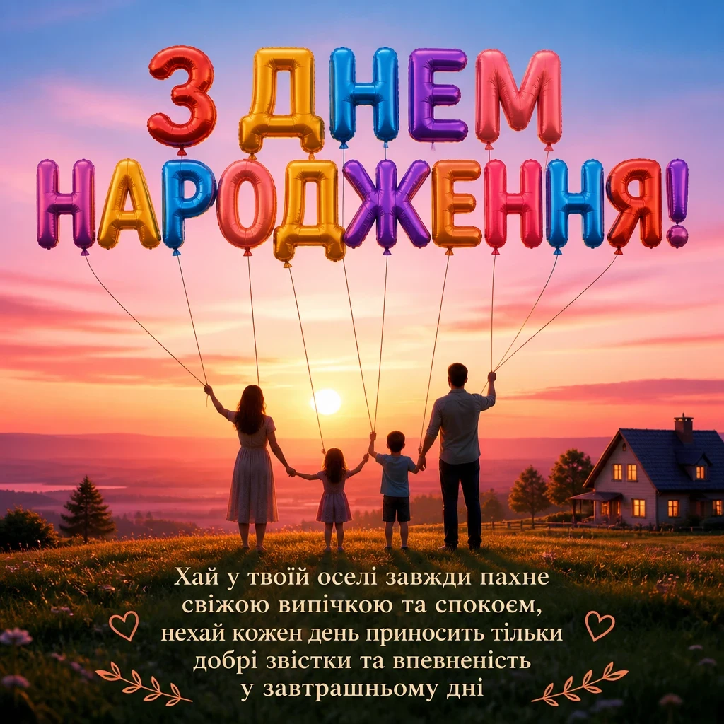 короткі привітання з днем народження мирного неба
