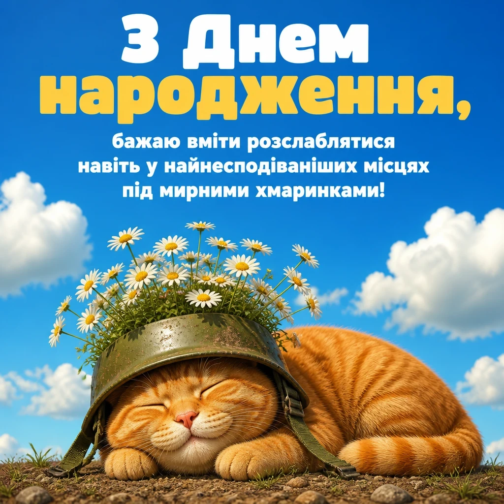 короткі привітання з днем народження мирного неба
