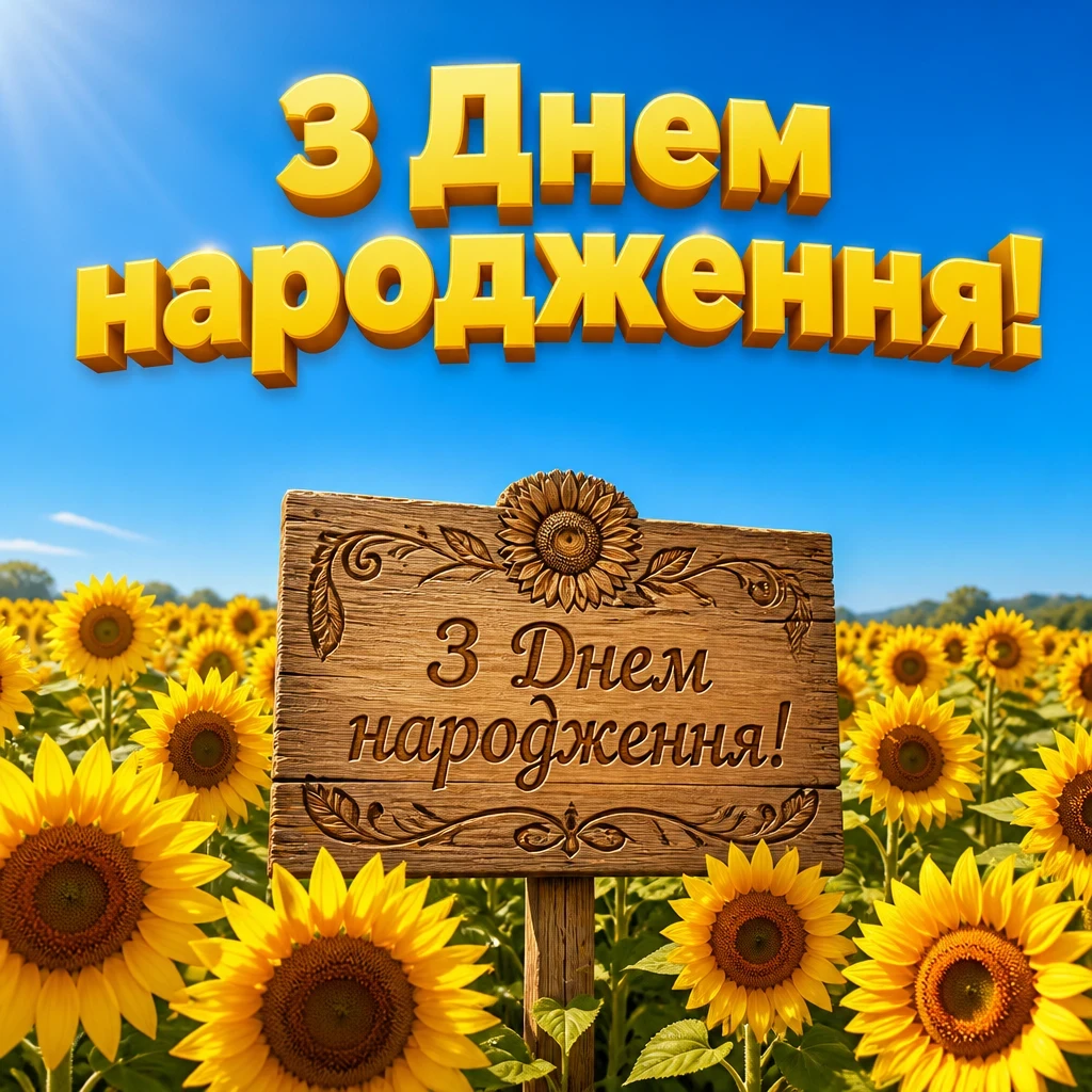 короткі привітання з днем народження мирного неба