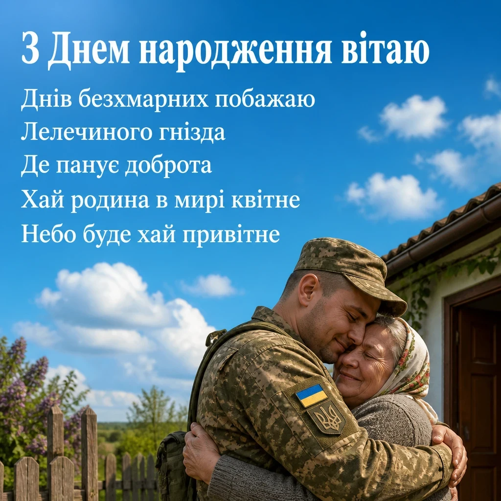 короткі привітання з днем народження мирного неба