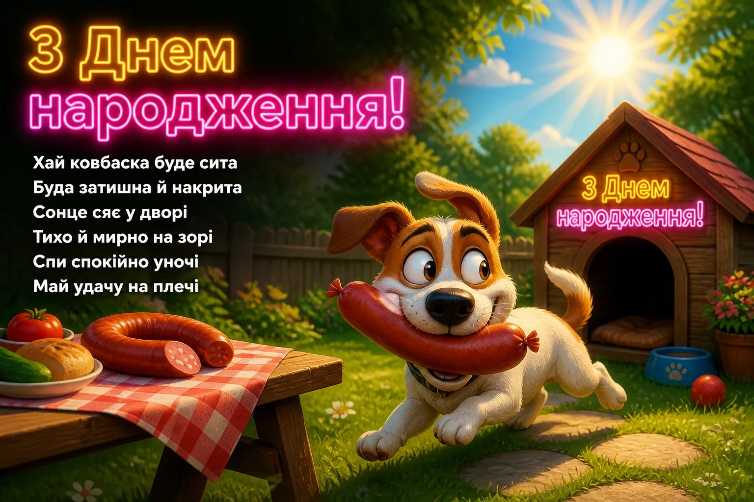 короткі привітання з днем народження мирного неба