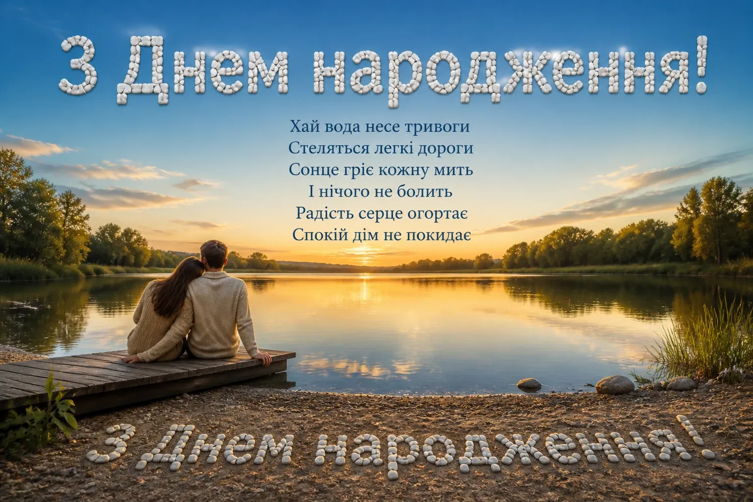 короткі привітання з днем народження мирного неба