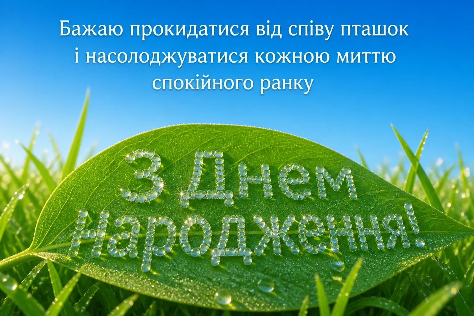 короткі привітання з днем народження мирного неба