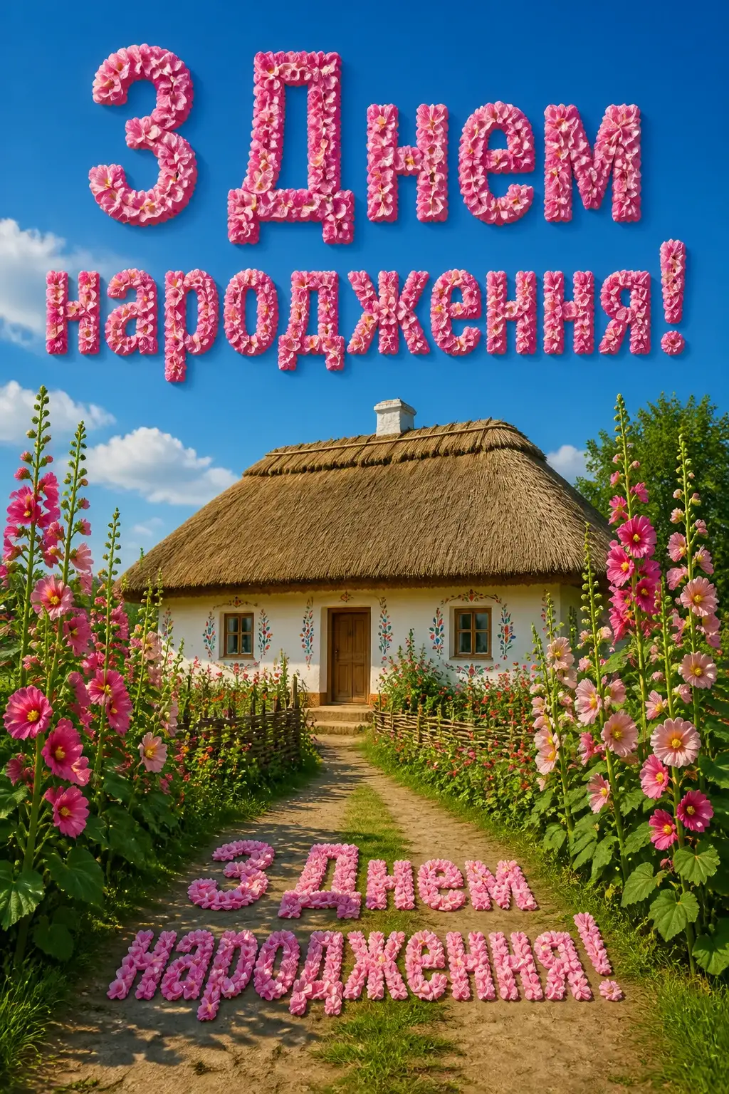 короткі привітання з днем народження мирного неба