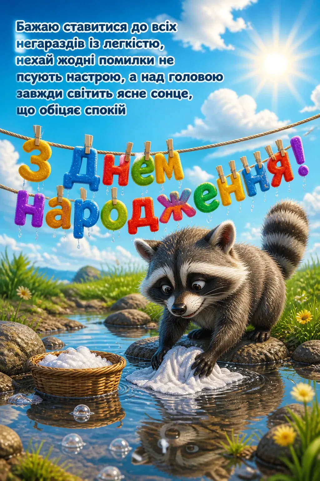 короткі привітання з днем народження мирного неба