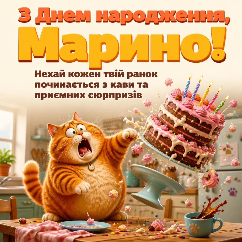 з днем народження марина
