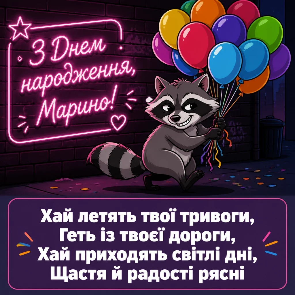 з днем народження марина