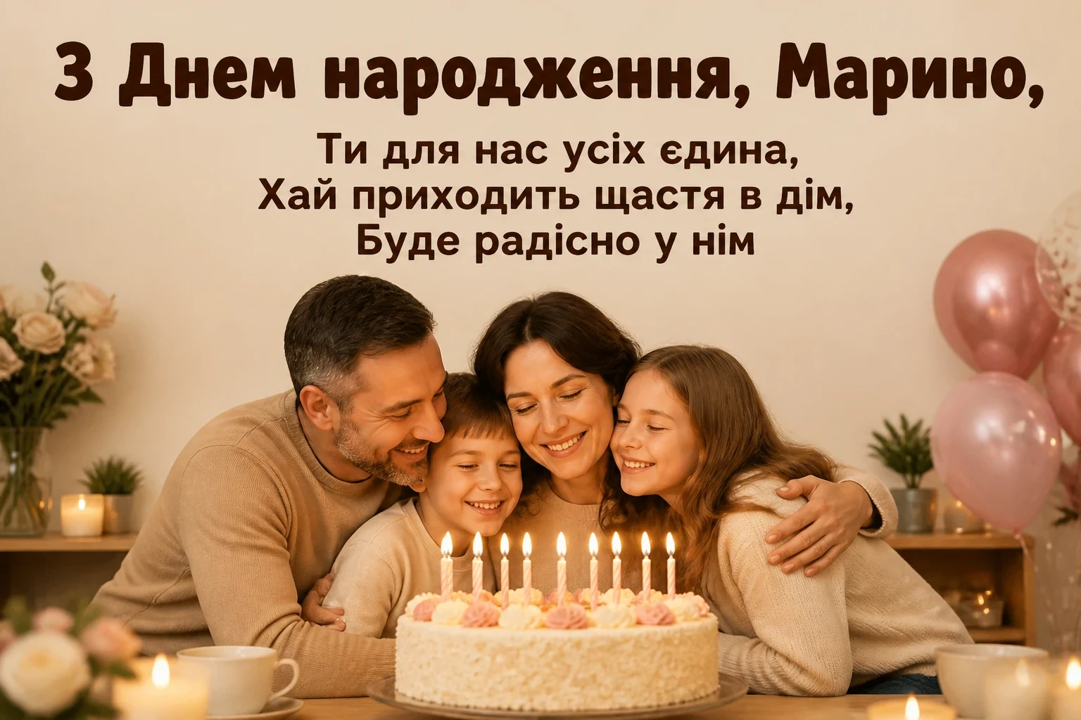 з днем народження марина