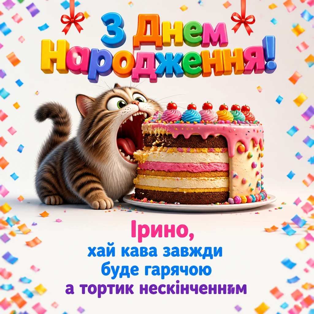 з днем народження ірина