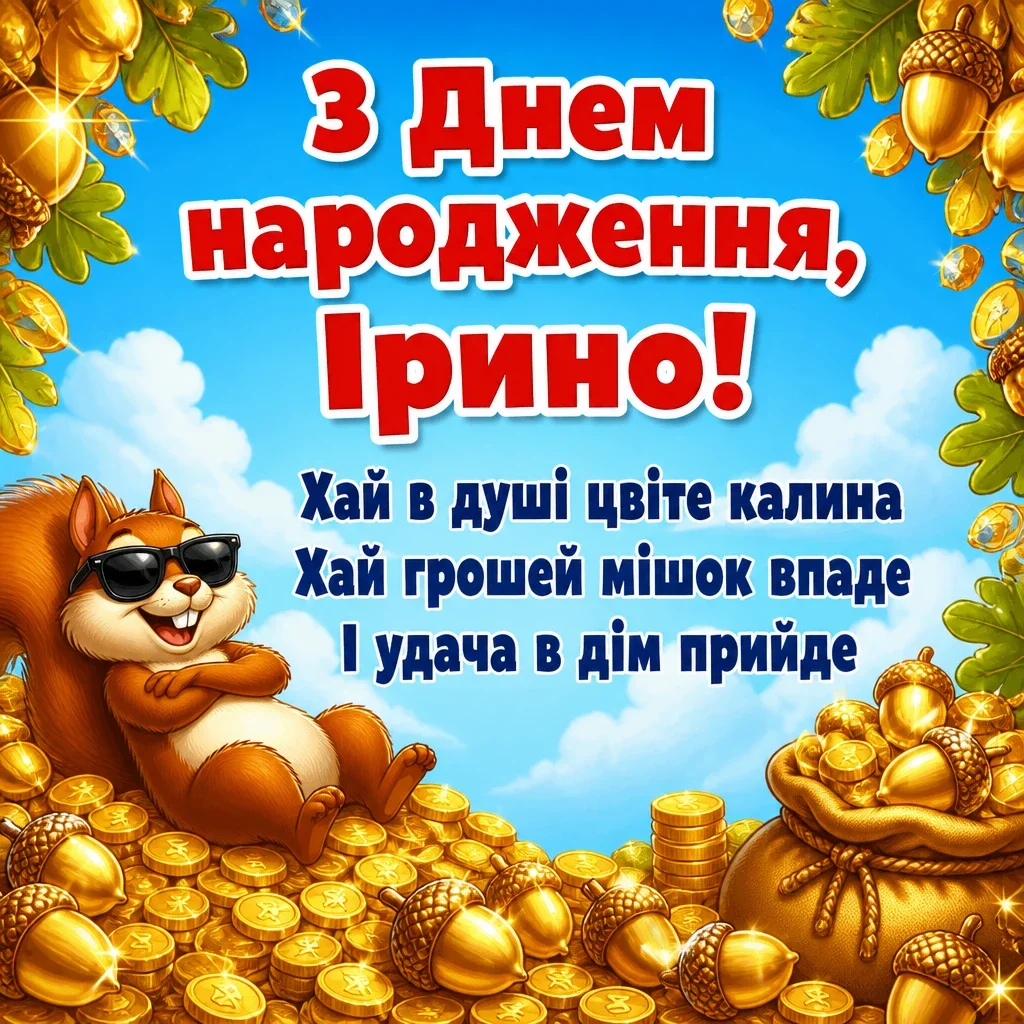 з днем народження ірина