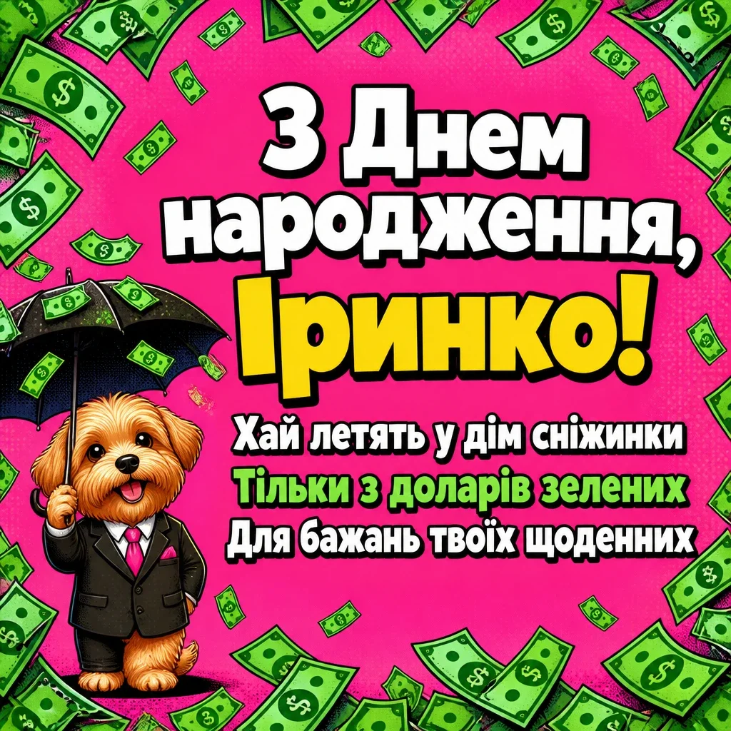 з днем народження ірина