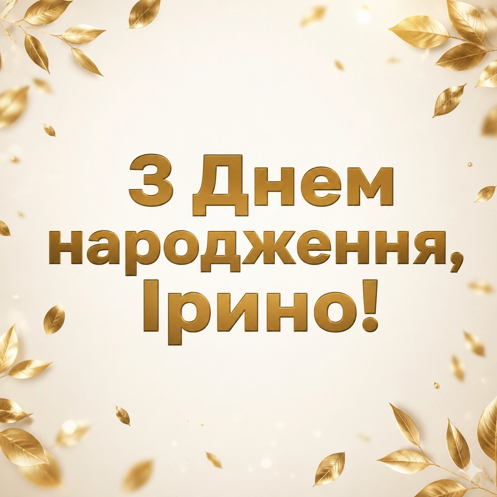 з днем народження ірина