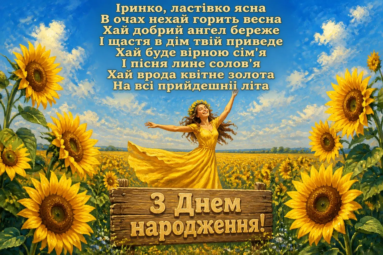 з днем народження ірина
