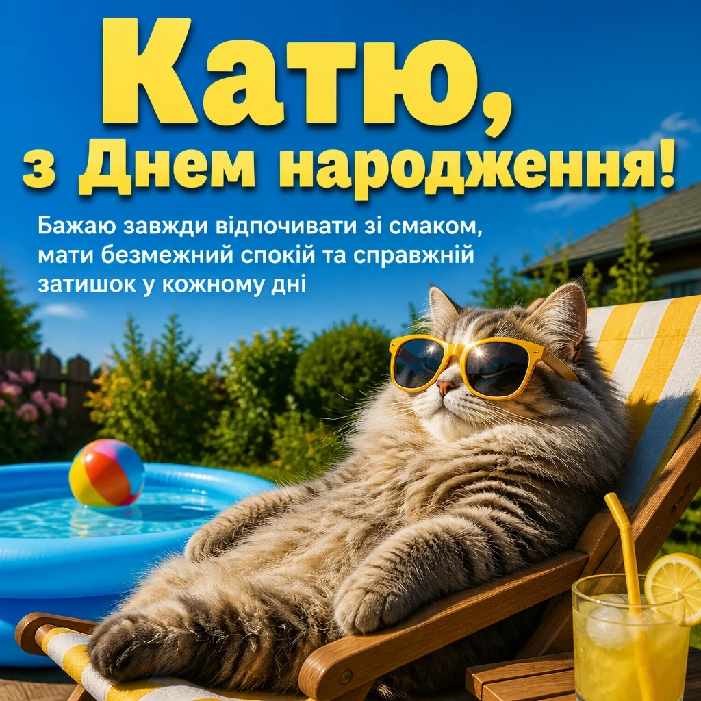 з днем народження катя