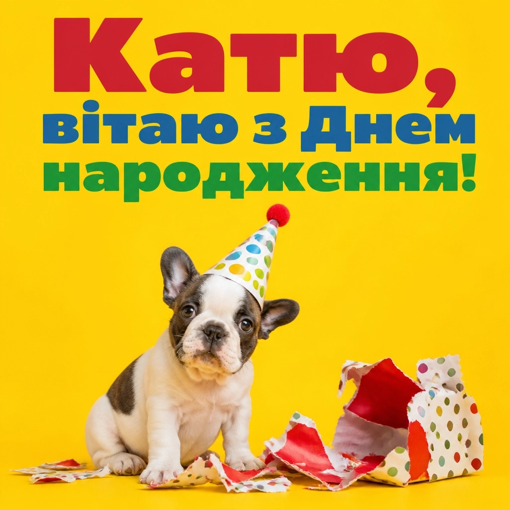 з днем народження катя