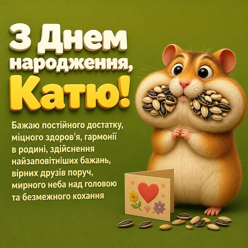 з днем народження катя