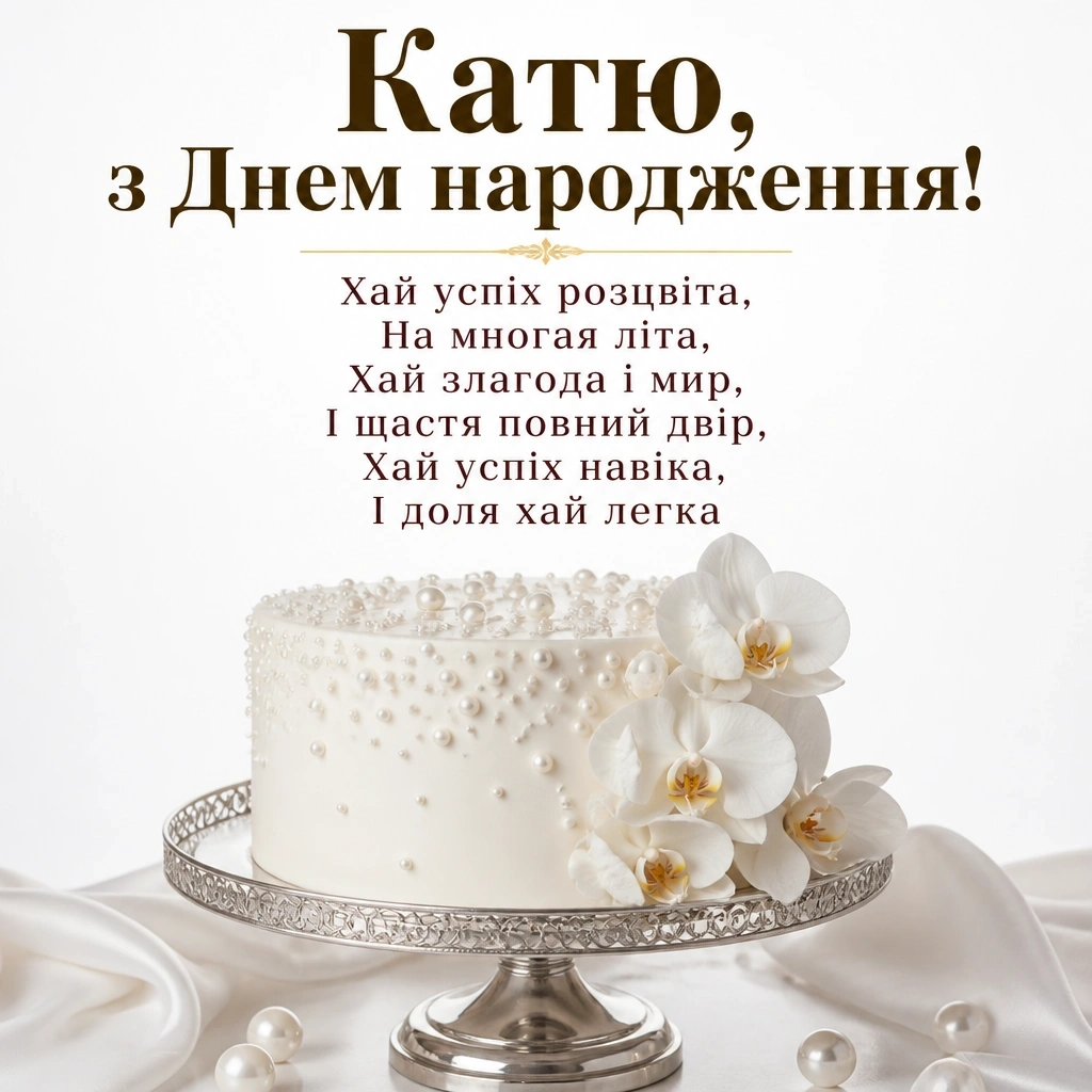 з днем народження катя
