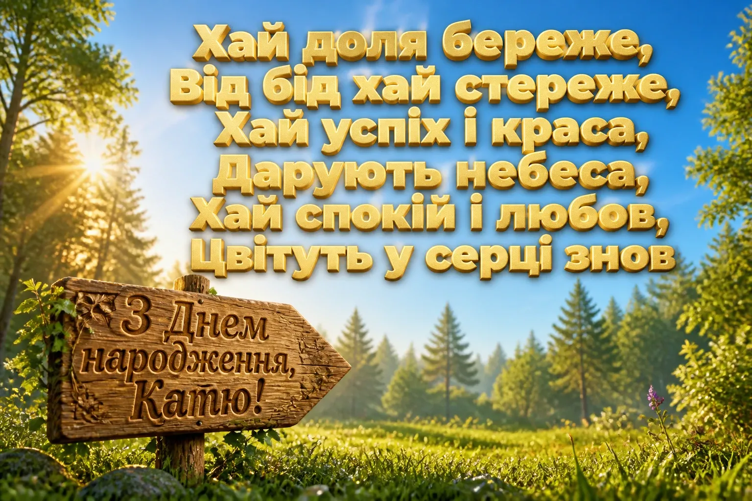 з днем народження катя
