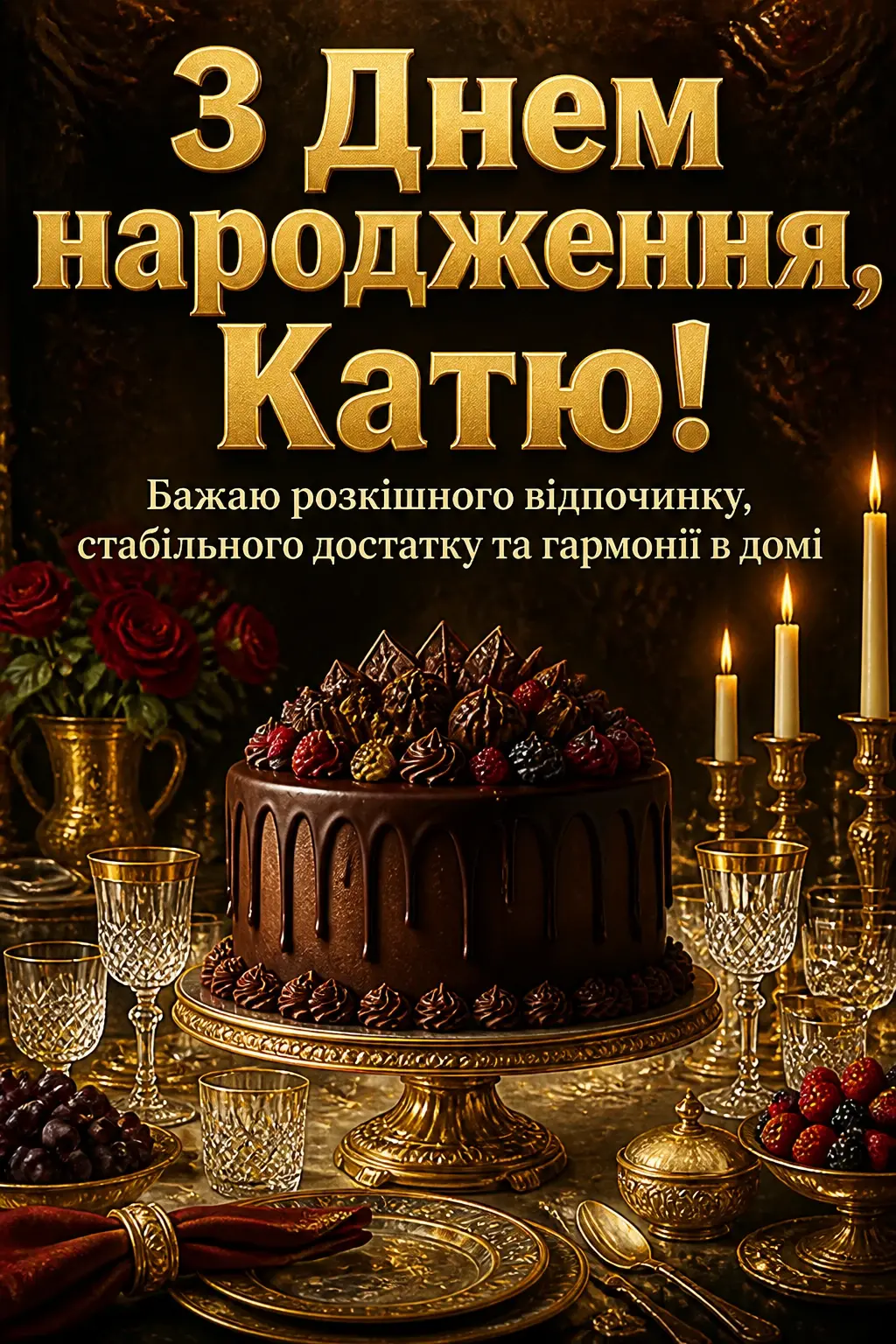 з днем народження катя