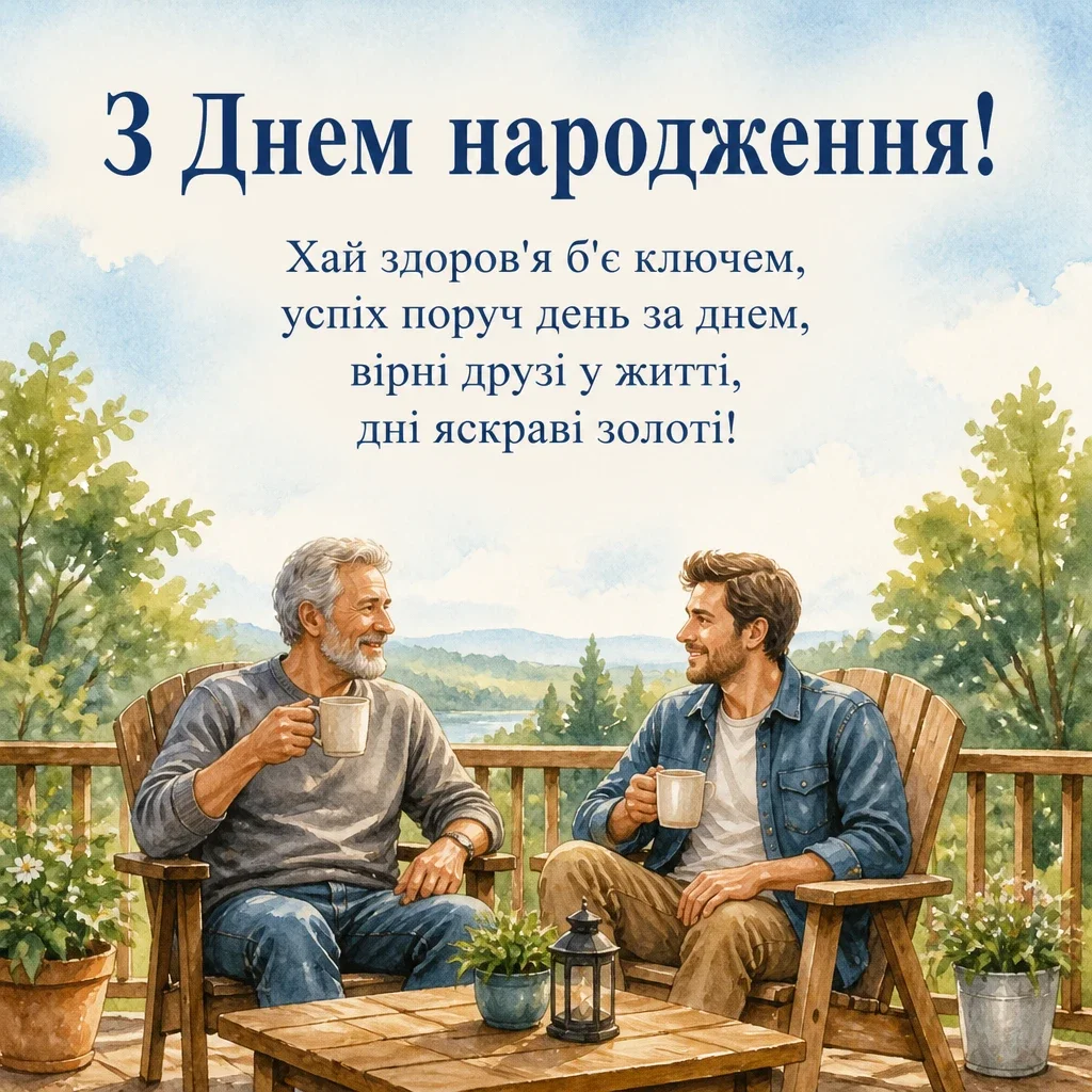 привітання мужчині чоловіків з днем народження чоловіку