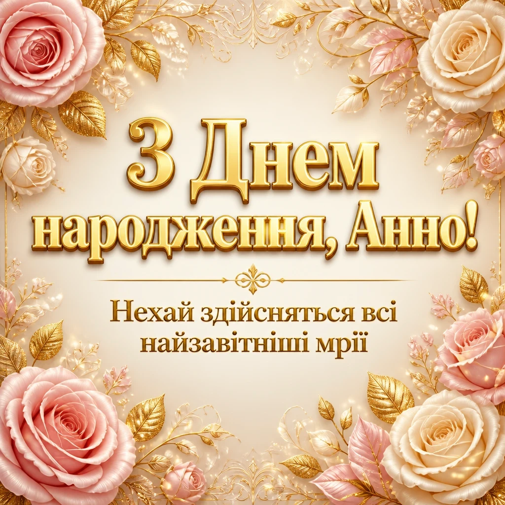 з днем народження анна